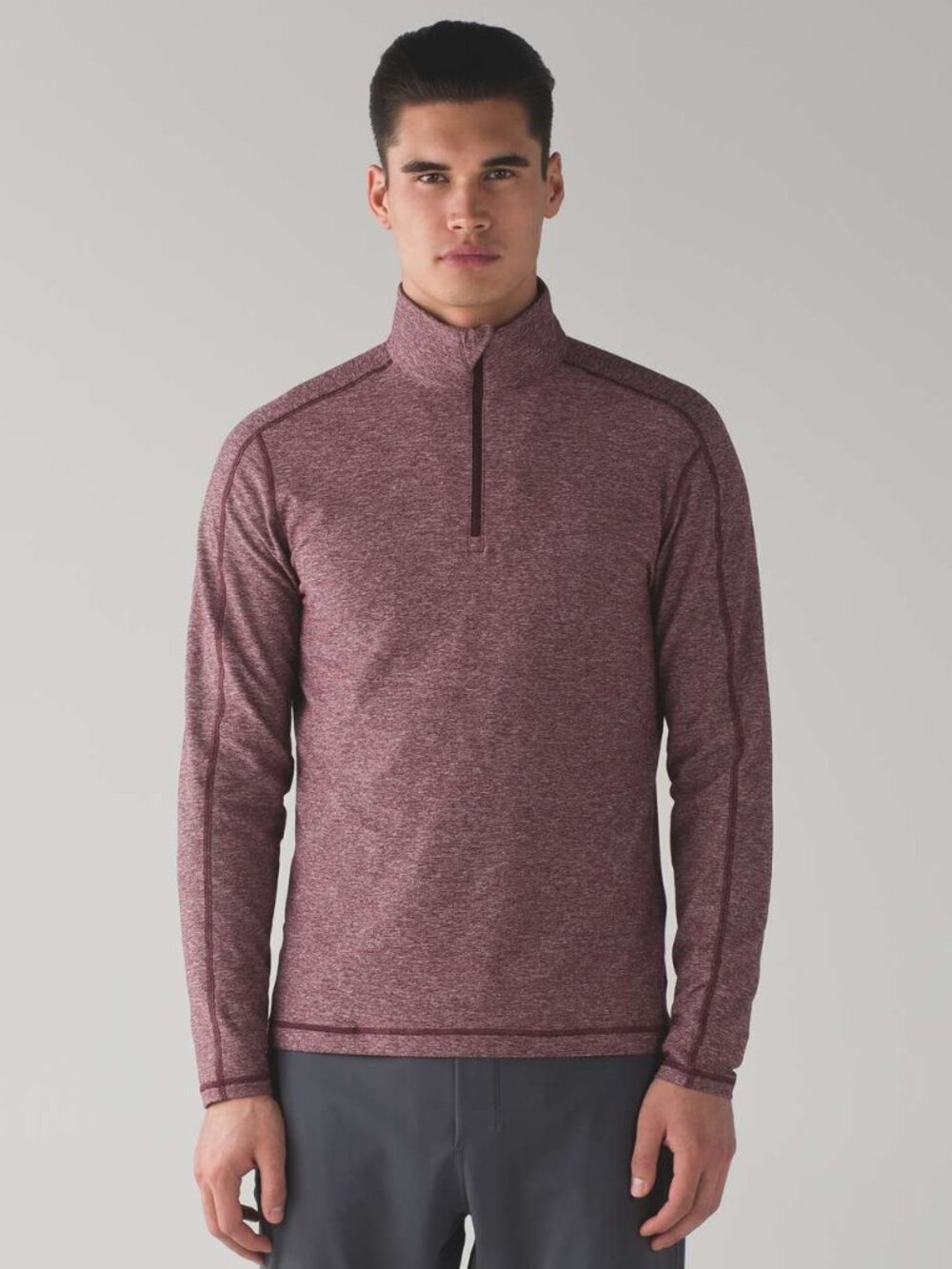 Lululemon Men's Surge Warm 1/2 Zip - Dark Red